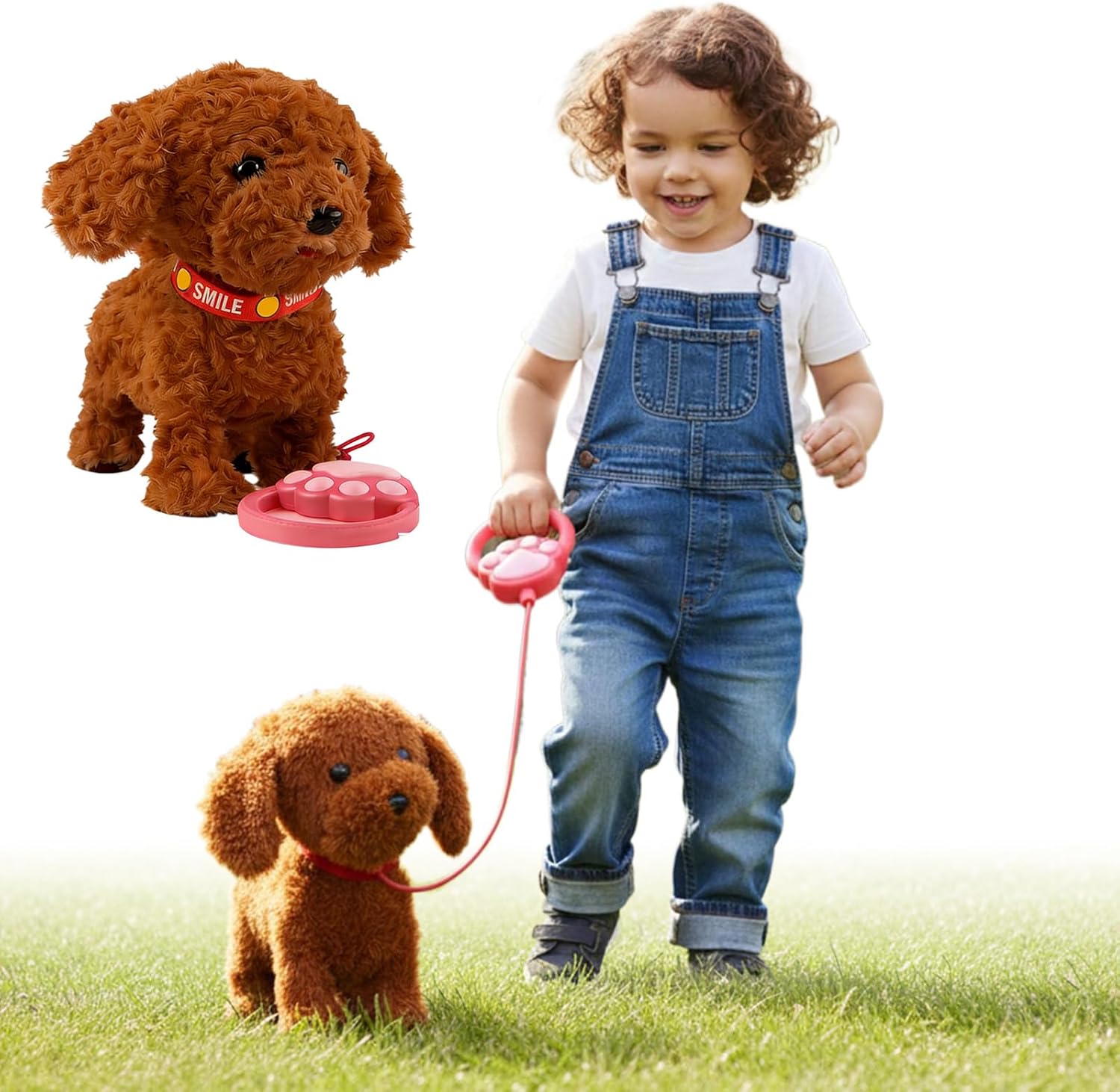 Soft Cuddly Electric Toy Dog for That Walks Barks and Learns to Talk Encouraging Emotional Bonding and Safe Play Talking Pet Toy