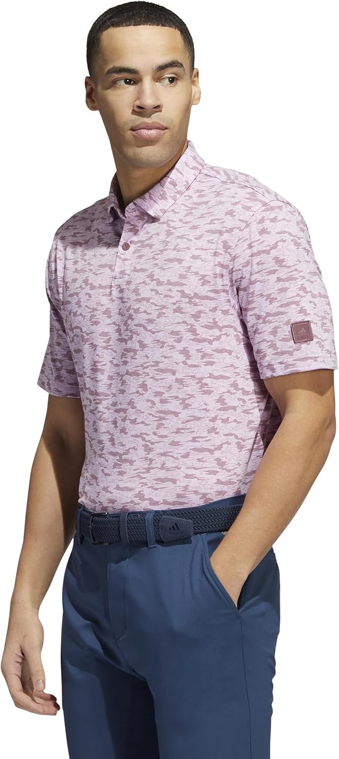 adidas Men's Go-to Camo Print Golf Polo Shirt