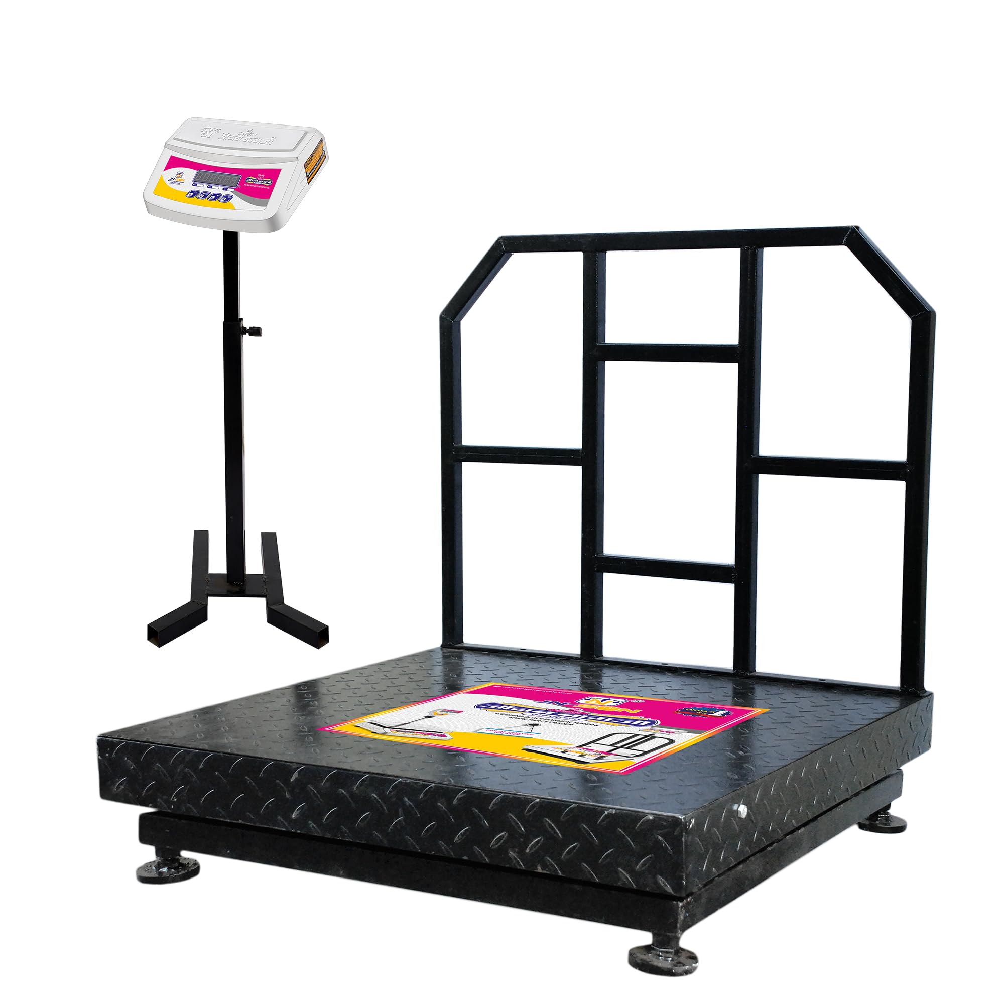 JN-SON 900x900mm MS PLATFORM weighing capacity 100kgX10g Accuracy portable/mobile electronic weighing scale-image-19