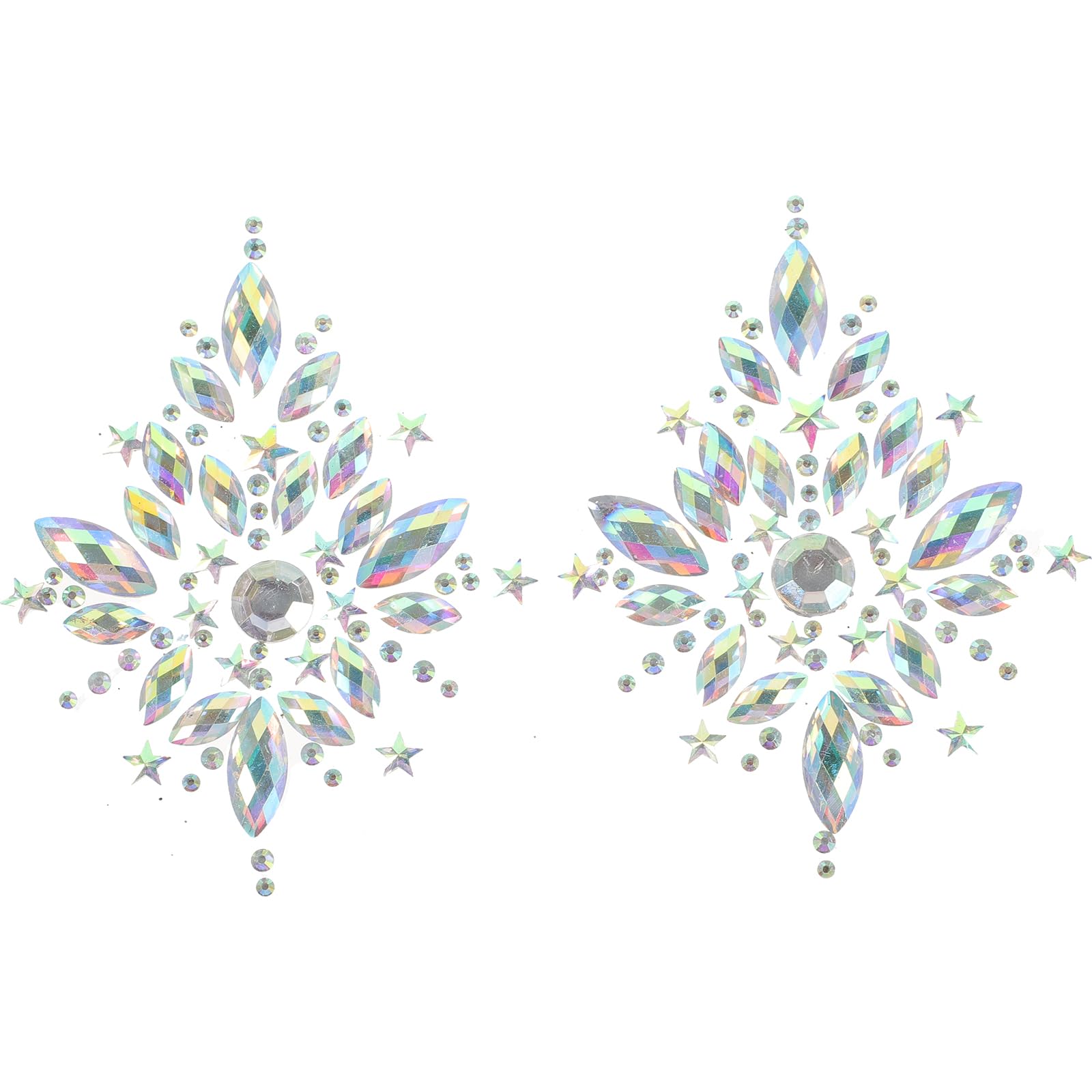 Rhinestone Face Gems Body Jewelry Stickers Rhinestone Women Bra Breast Pasties Carnival Party Body Stickers