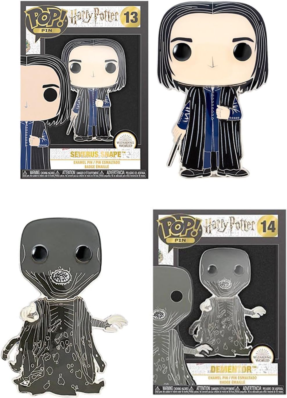 Bitty Spells Pop! Mini Character Bundled with Harry Potter Mini Blind Bag + Hagrid/Dementor Snape Display + House Globe 3-Items