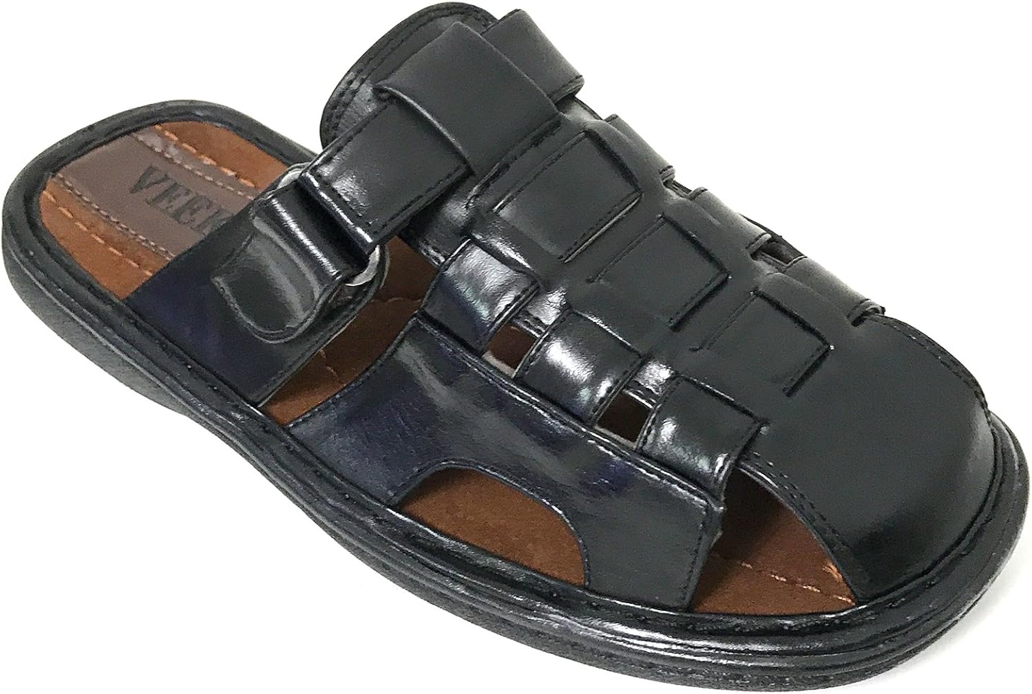 closed toe slide sandals men's