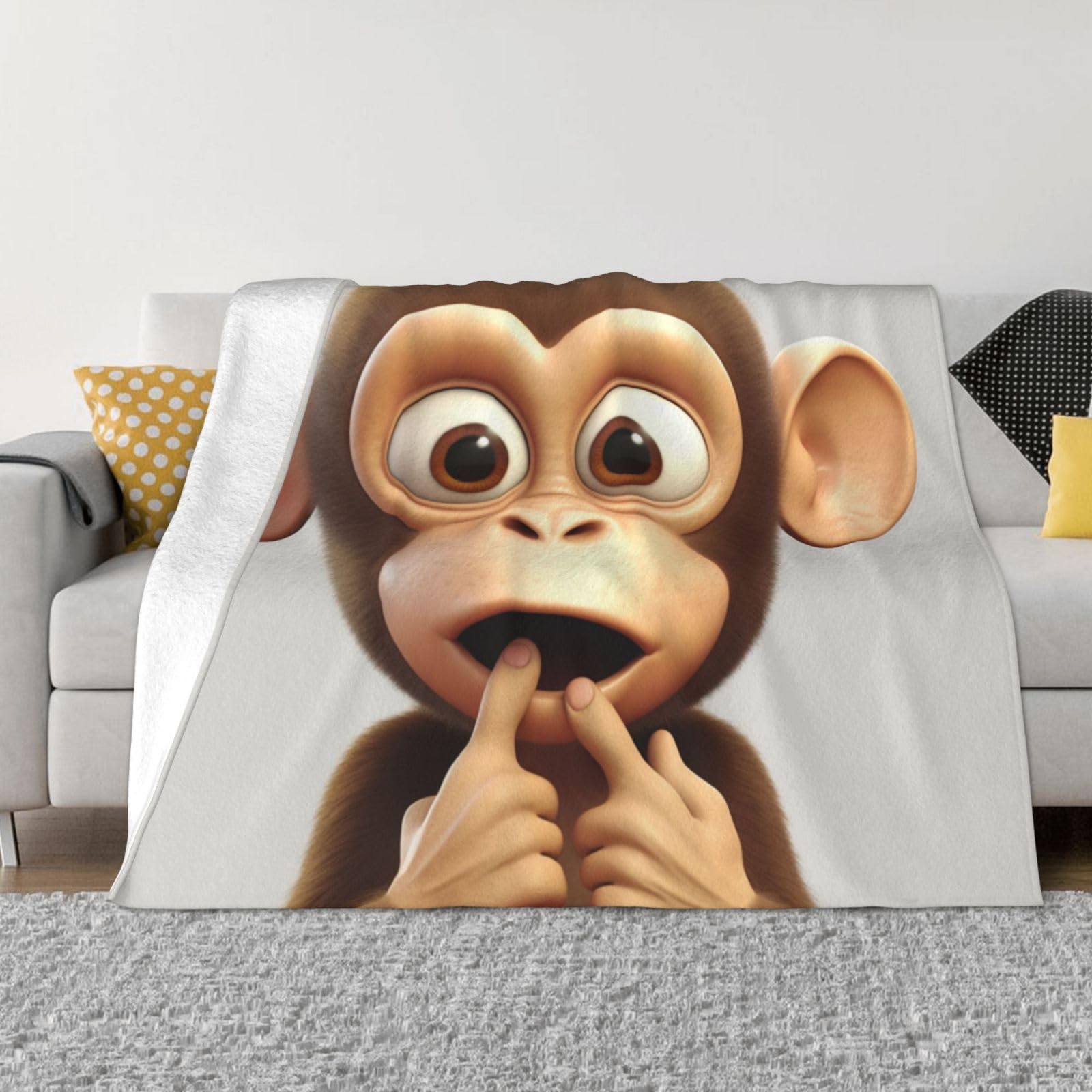 Amazon.com: The Silent Monkey Blanket Ultra-Soft Micro Fleece