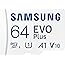 Samsung Carte mémoire microSD Evo Plus 64 Go SDXC U1 Classe 10 A1 130 Mo/s avec Adaptateur Version 2021 (MB-MC64KA/EU)