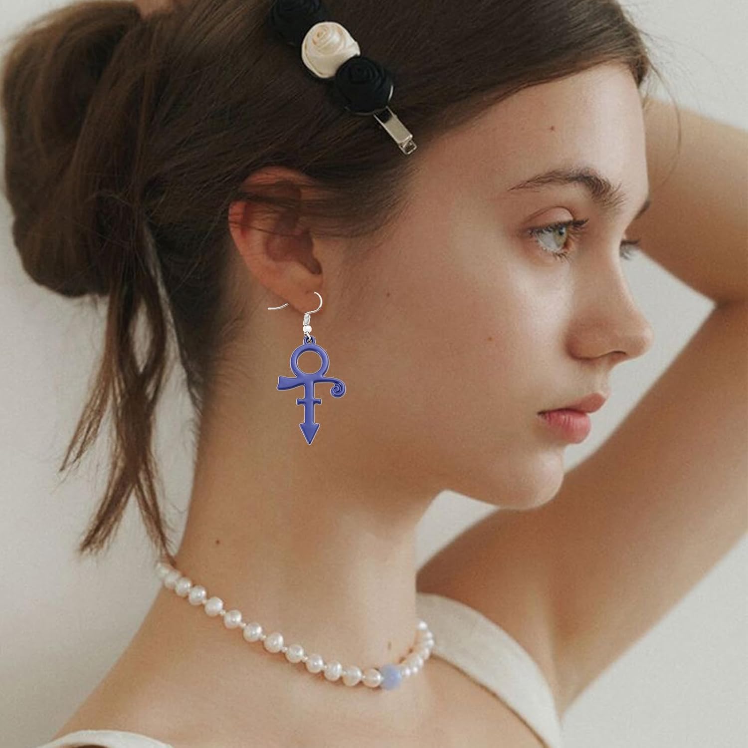 Punk Stylish Personalized Cartoon Music Note Earrings for Women Symbols Rock Band Symbol Earrings Music Lover Gothic Jewelry Unique Fashion Music Symbols Rock Band Symbol Earrings image 2