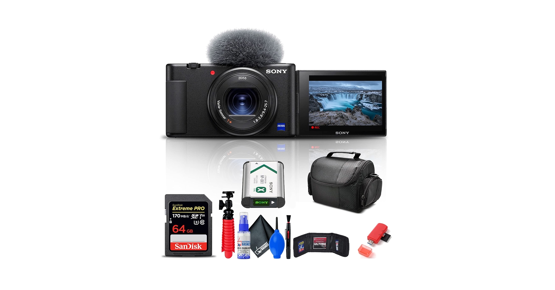 Amazon.com : Sony ZV-1 Digital Camera (Black) (DCZV1/B) + 64GB