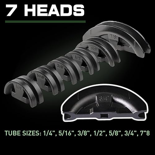 Miniatura 3 de HVAC 90 Grados Bender Set ST-R999 Trinquete Tubería Bender Herramienta de Mano con 14 a 78 Pulgadas Tubería Dobladora Cabezales