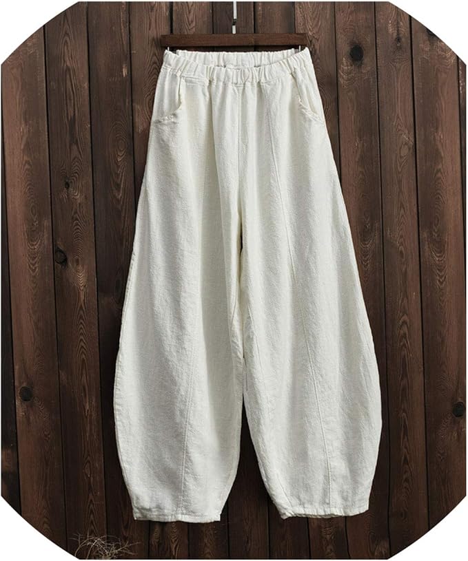 White Slim Fit Cotton Pants for Men by GentWith | Worldwide Shipping