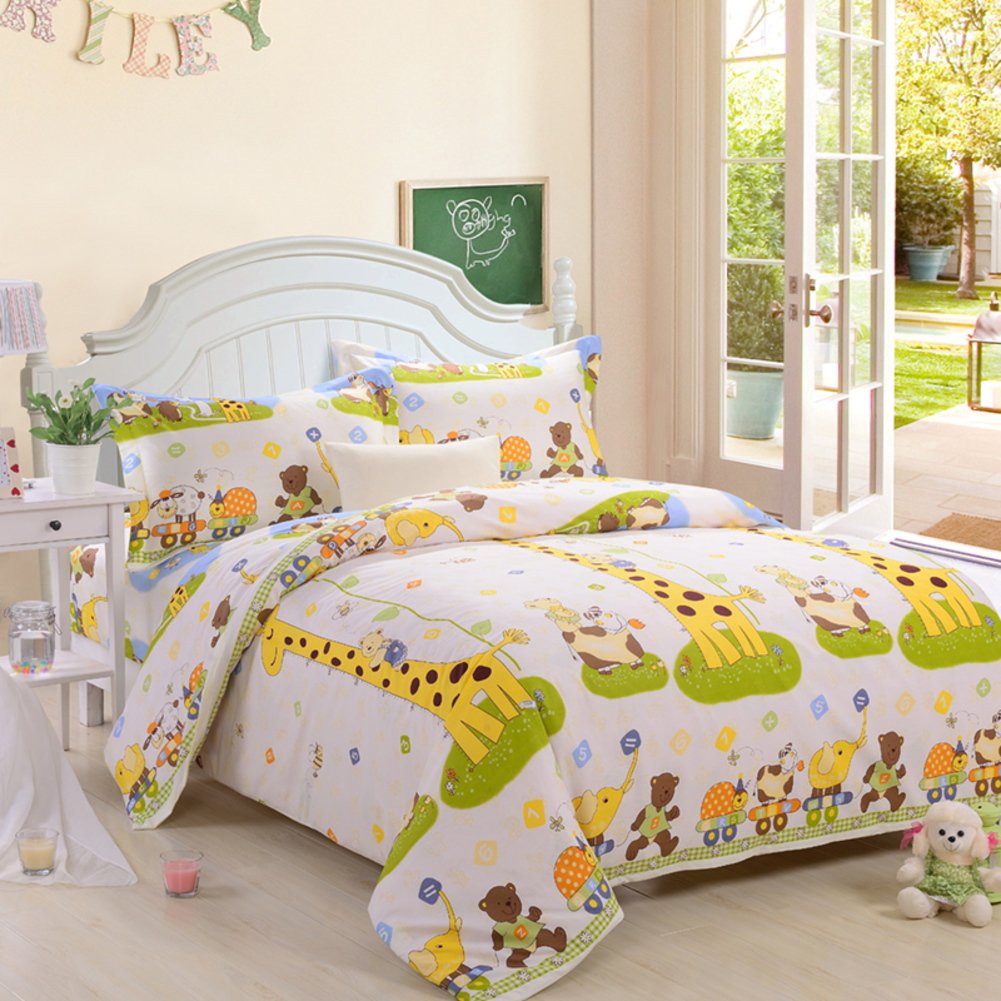 Feuilles d’enfants One Piece en coton de pépinière supérieur 270x250