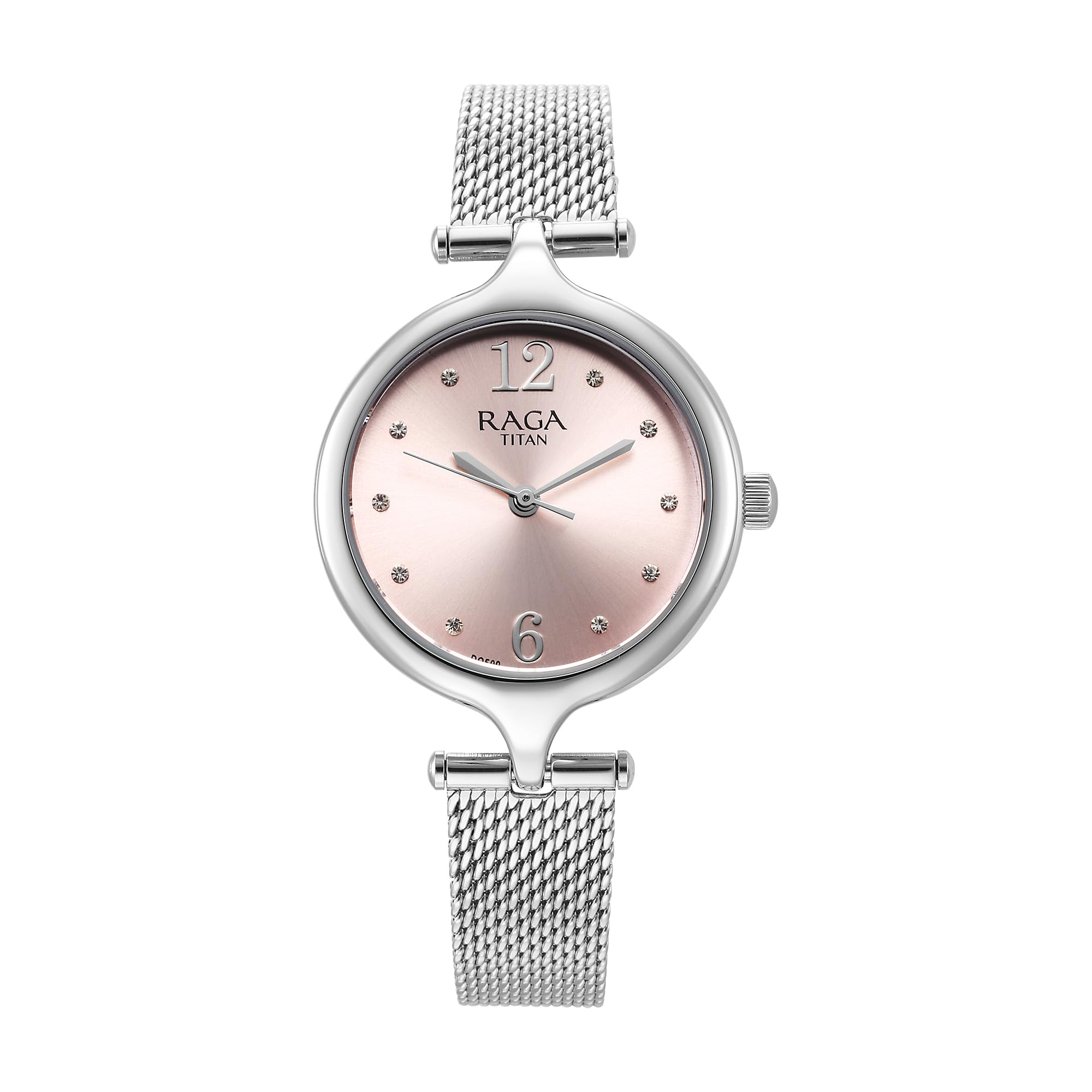Titan Raga Showstopper Quartz Analog Pink Dial Metal Strap Watch for Women-95268SM01 (B0CVTWWV9H) Amazon Price History, Amazon Price Tracker