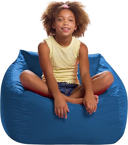 Miniatura 191 de Posh Creations Puf estructurado cómodo para jugar, leer y ver la televisión, Malibu Lounge, tela de lona para colorear, criaturas Criaturas de tela