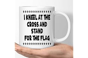 Inspiring I Kneel, Cross, Stand, and Wave Coffee Mug