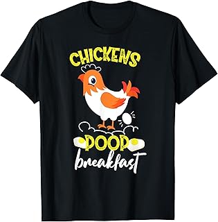 Farmer Egg Chickens Poop Breakfast T-Shirt