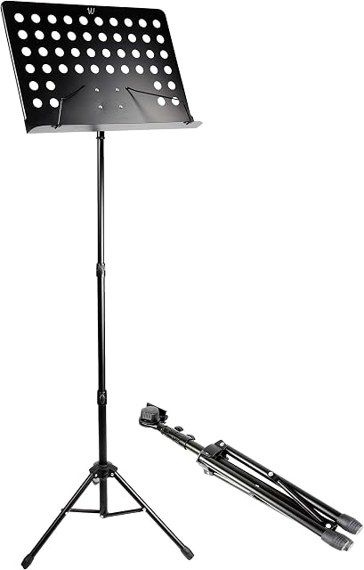 Windsor G905 Orchestral Music Stand Fully Adjustable Sheet Music Stand in Black