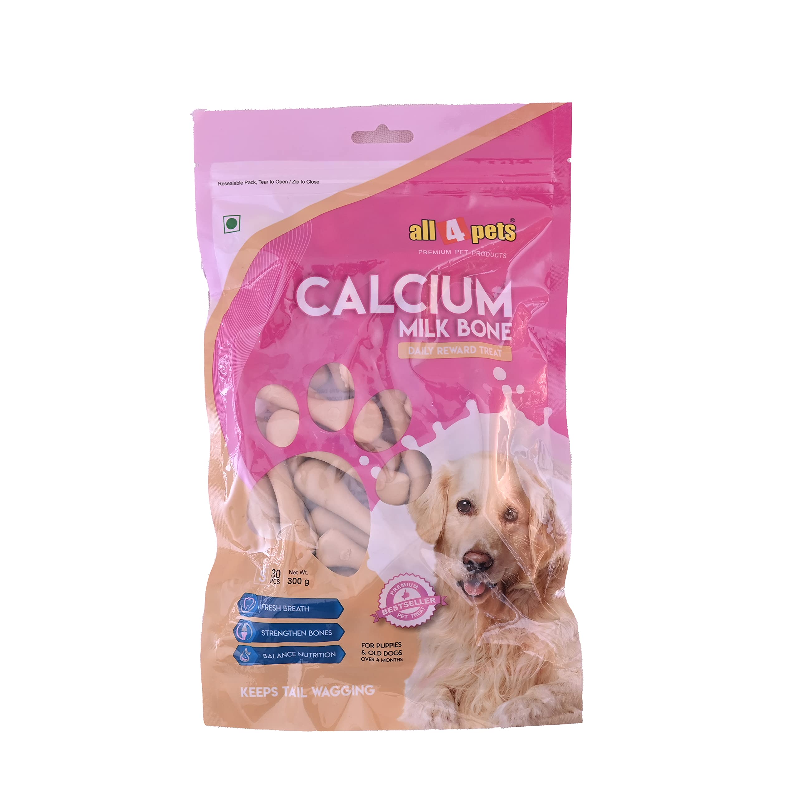 All4Pets Calcium Milk Bone Small-300gm(30pcs)(for Puppies) (B0922X7G5D) Amazon Price History, Amazon Price Tracker