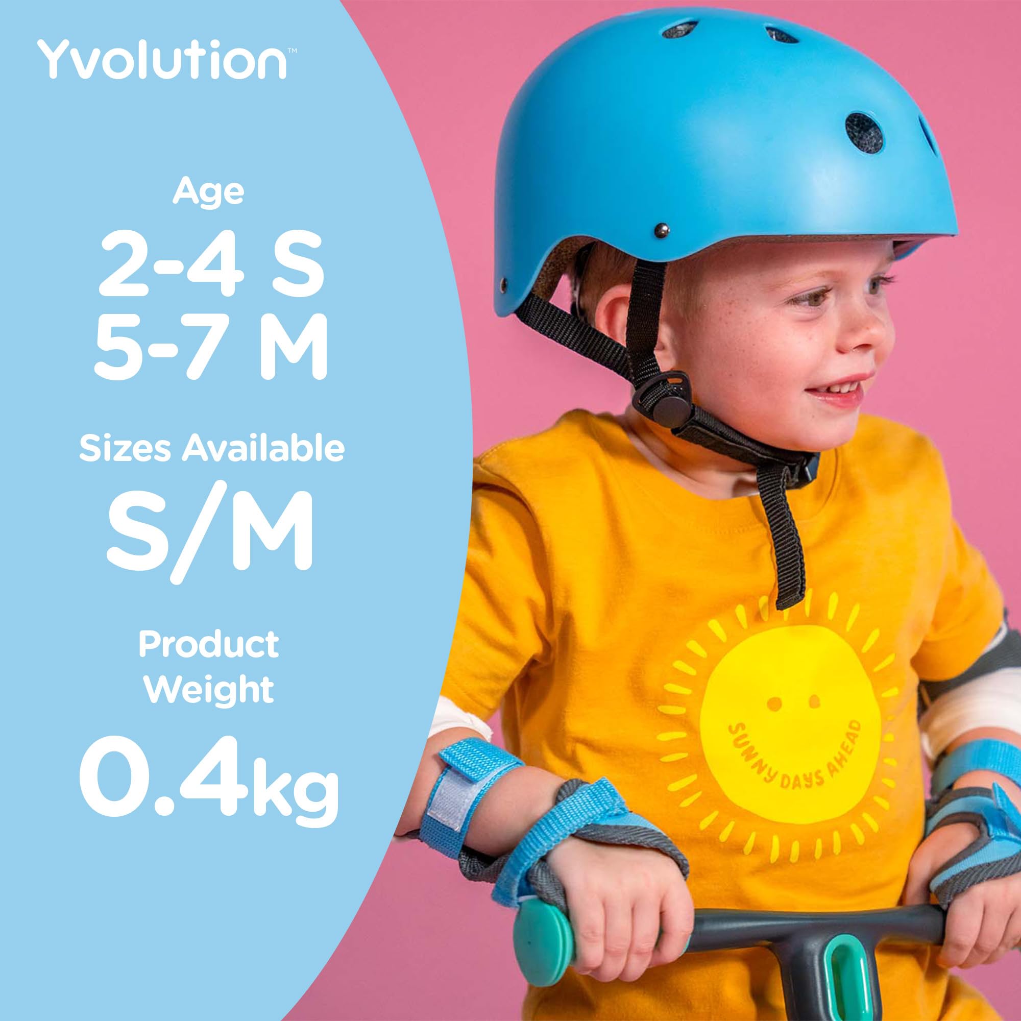 Yvolution Casco Pequeño para Niños y Niñas de 2 a 5 Años - Casco Infantil de Bicicleta y Patinadora…