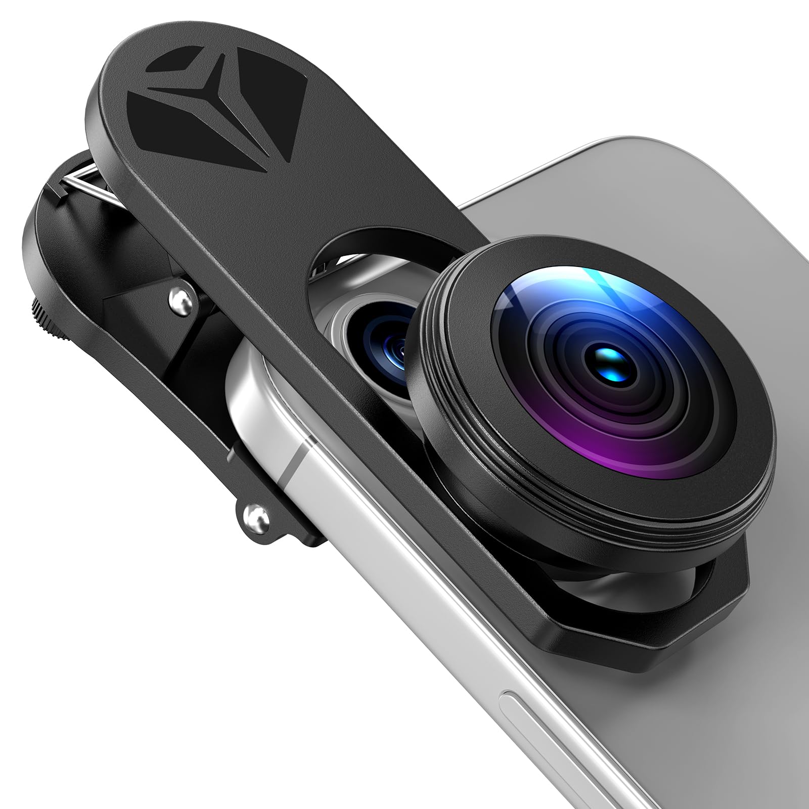 HD 200° Fisheye Lens for iPhone and Samsung Smartphones, Black