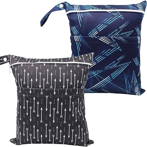 Miniatura 7 de Bolsa húmeda impermeable reutilizable para traje de baño, viajes, playa, piscina, traje de baño, pañales, ropa sucia de yoga, gimnasio, guardería,