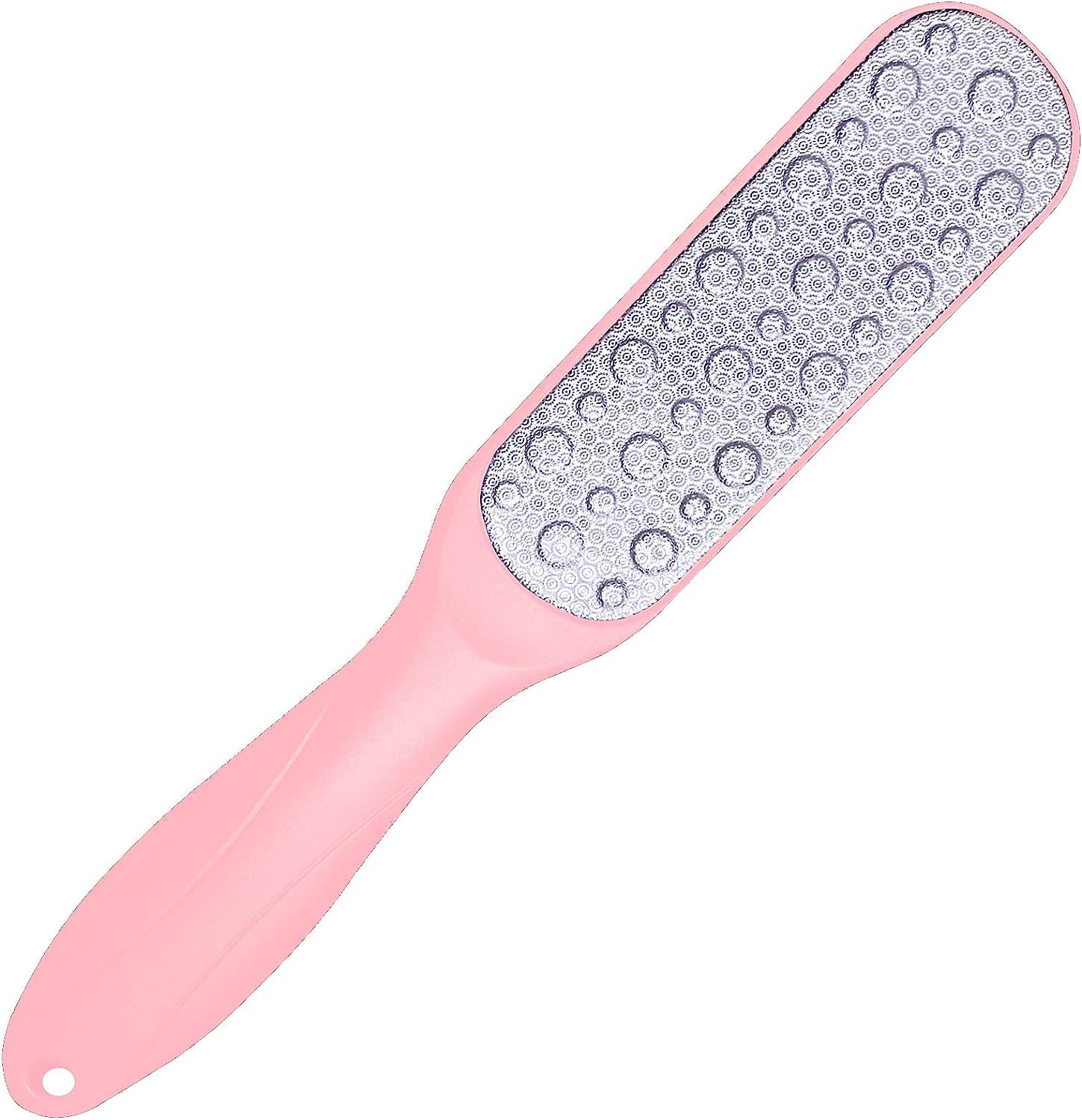 HEXONIQ® Foot File, Double Sided Pedicure Foot Scrubber Scraper Callus Remover, Foot Rasp for Cracked Heel and Foot Corn Removal, Dead Skin Exfoliator for Feet (Pink)