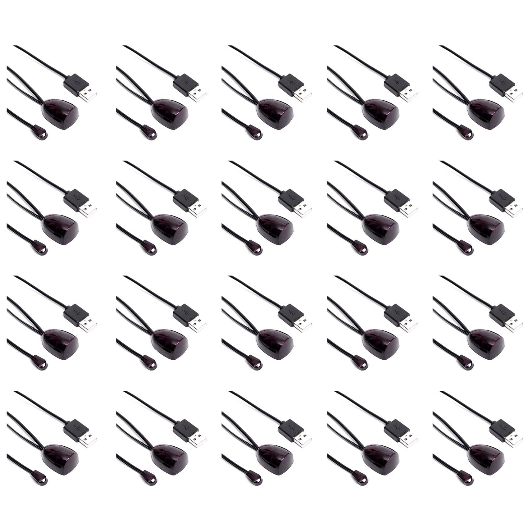 20X IR Extender Infrarouge IR Télécommande Récepteur USB IR Récepteur Adaptateur Émetteur pour Décodeur Câble Récepteur Stéréo HD TV