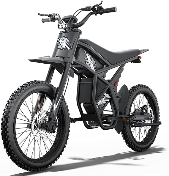 GT73/ GT73 Pro Electric Dirt Bike For Adults Teens 3500W Variable Speed Motor - 50/37 MPH High-Speed, 25" Fat Tires & Dual Removable Battery60V/48V | All-Terrain Off-Road EBike For Snow, Sand