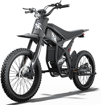 Bootime GT73/ GT73 Pro Electric Dirt Bike for Adults Teens 6000W - 50/37 MPH High-Speed, Dual Removable Battery60V/48V