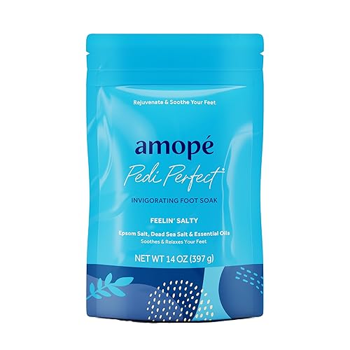 Miniatura 6 de Amopé Kit de mimo contiene exfoliante para pies de carbón, exfoliante de pies de árbol de té, exfoliante de pies con sal de Epsom, remojo