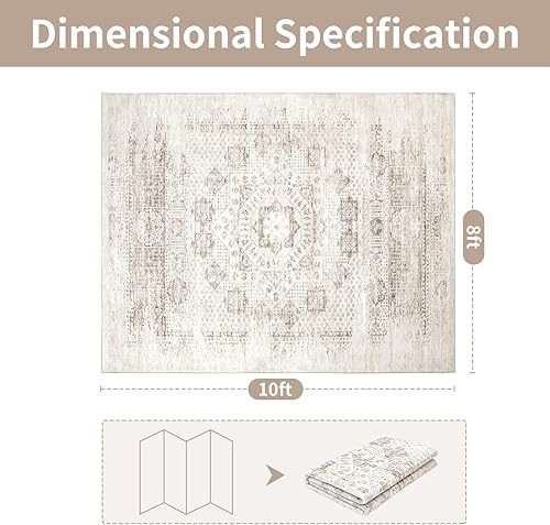 Miniatura 35 de Alfombra abstracta moderna de 3 x 5, antideslizante, resistente a las manchas, lavable, con respaldo de goma, alfombra de suelo que no desprende