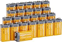 Vista 8 de Yaxa Basics - Paquete de 8 pilas alcalinas de 9V, vida útil de 5 años - para detectores de humo/CO, electrónica y audio