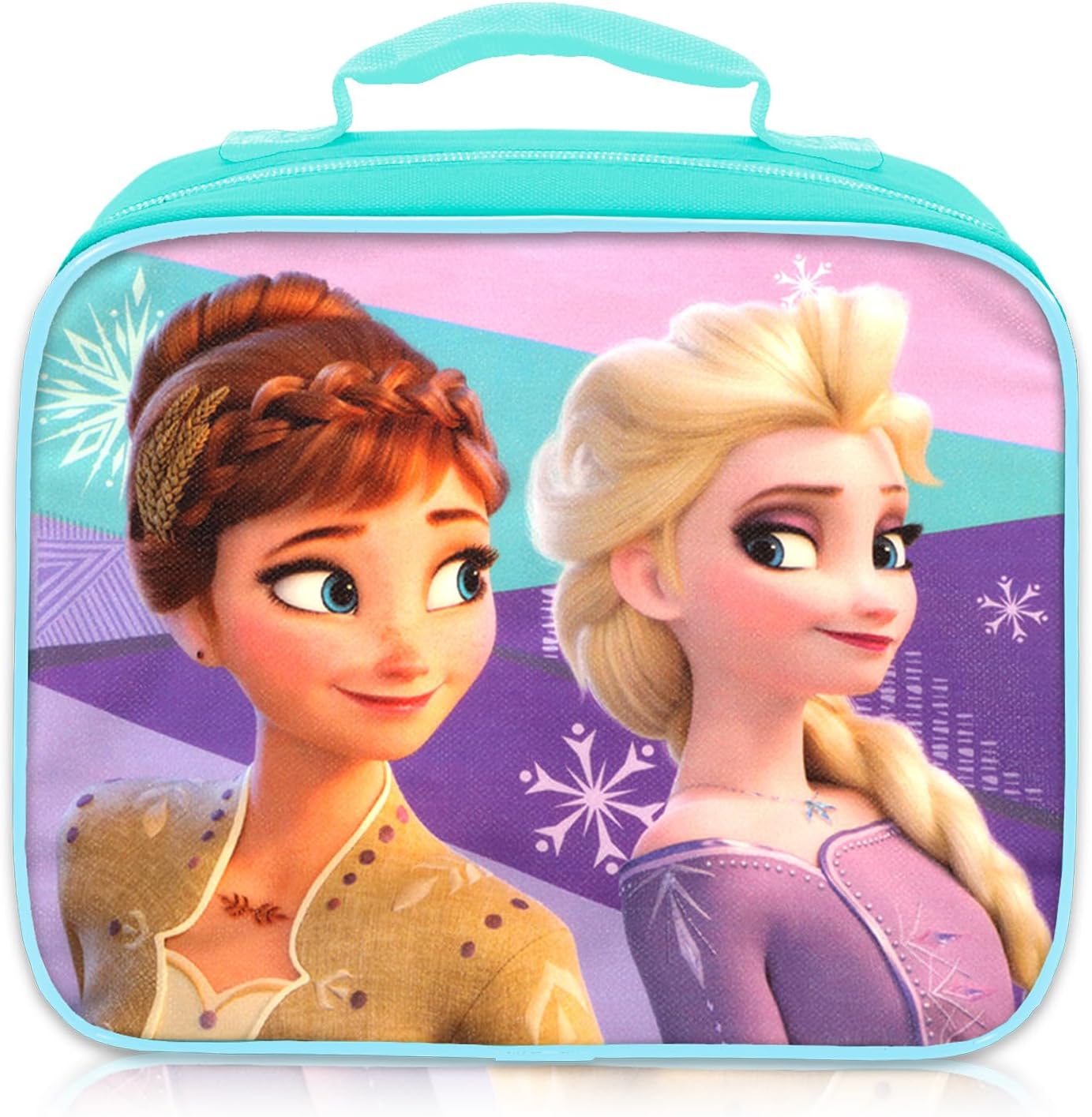 Disney Frozen Anna and Elsa Backpack School Supplies Set for Girls ~ Bundle with 16" Frozen School Bag, Lunch Bag, Plastic Water Bottle, Frozen Stickers, and More.