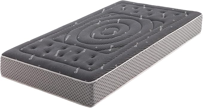 Moonia | Colchón Viscosoft 90X200 Premium Black Multizone | Máximo Confort | Altura +/- 27 cm | Ergonómico, Gran Transpirabilidad, Antiácaros | Firmeza Media-Alta | Todas Las Medidas