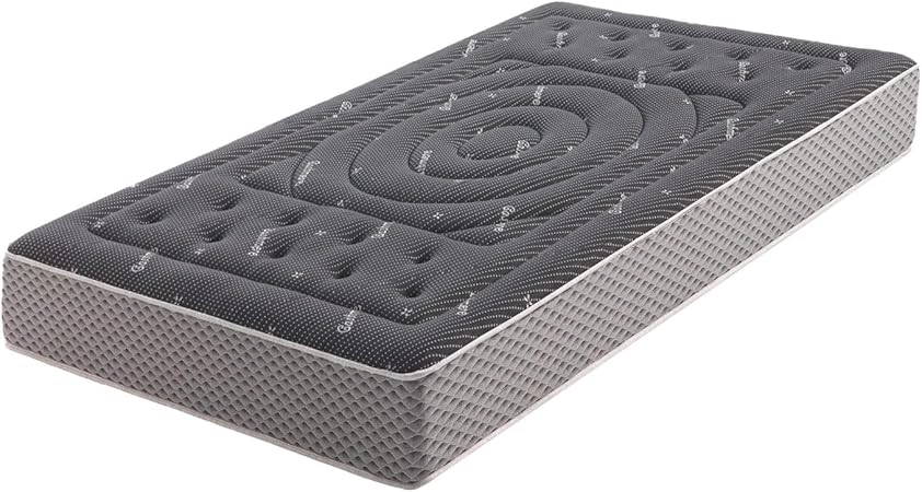 Moonia | Colchón Viscosoft 90X200 Premium Black Multizone | Máximo Confort | Altura +/- 27 cm | Ergonómico, Gran Transpirabilidad, Antiácaros | Firmeza Media-Alta | Todas Las Medidas
