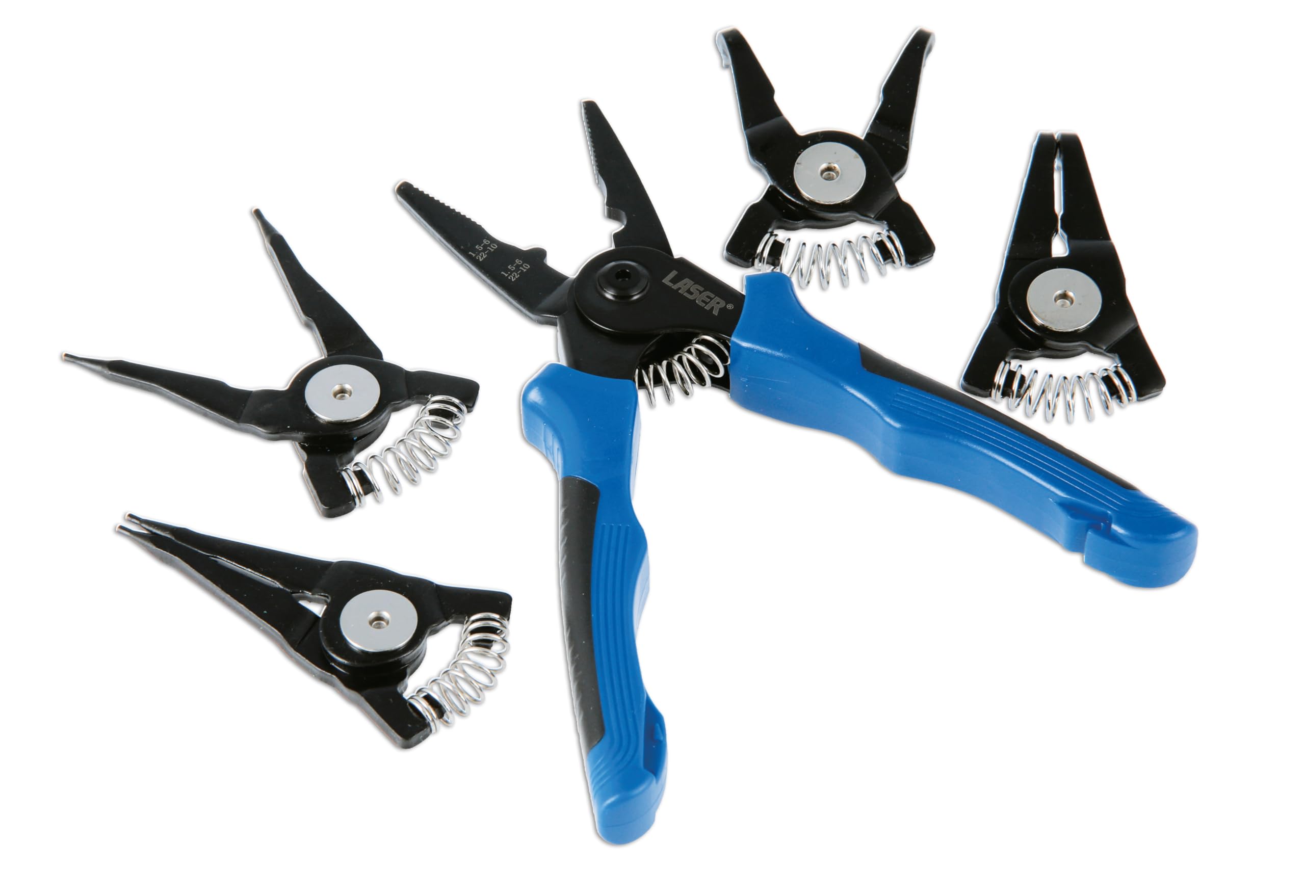 Laser 9199 Interchangeable Circlip Plier & Crimper Set 5-in-1