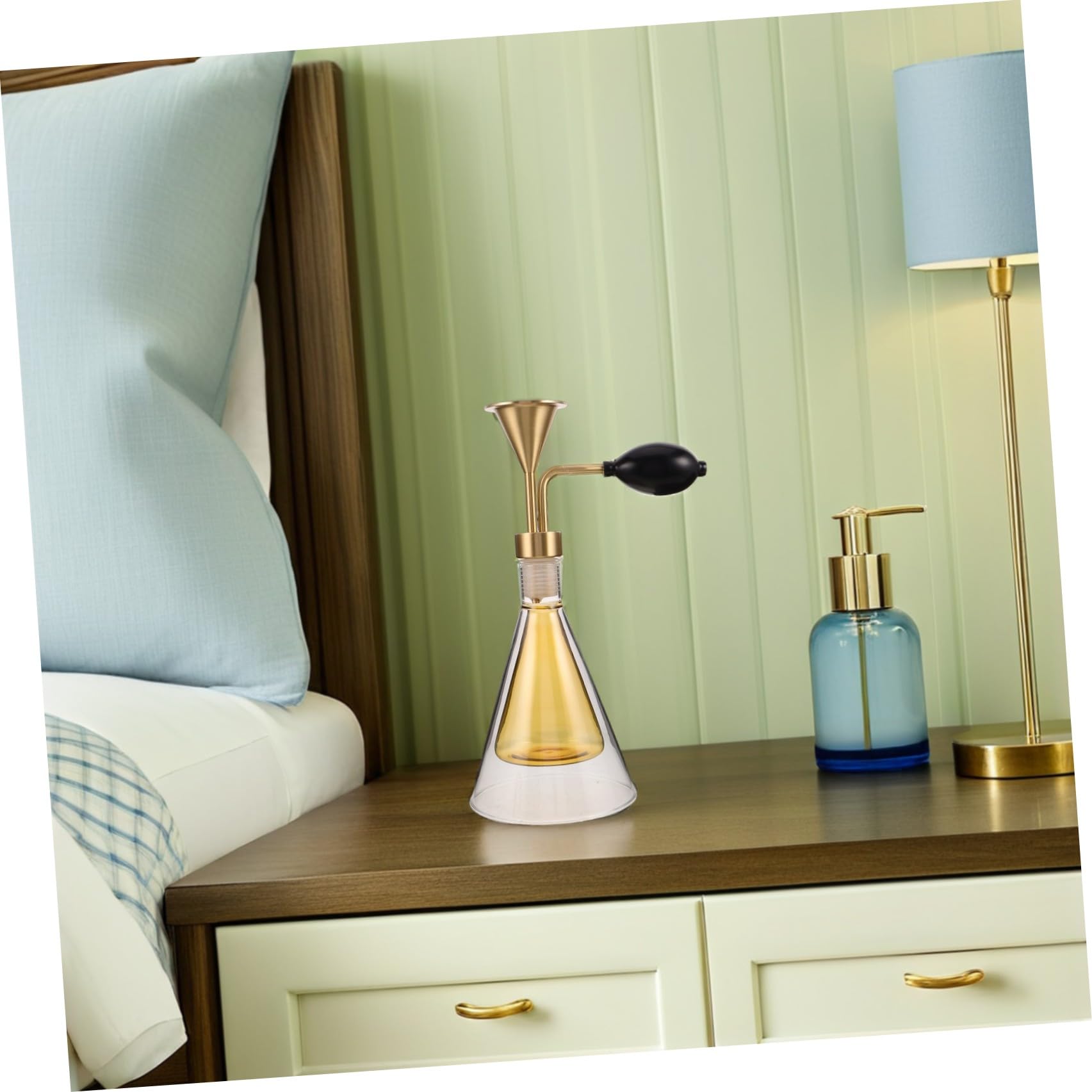 FRCOLOR Diffusore di Fragranze per Spa in Vetro Compatto Oli Essenziali Intercambiabili, Design Raffinato e Adatto per Uso Quotidiano Aromatico