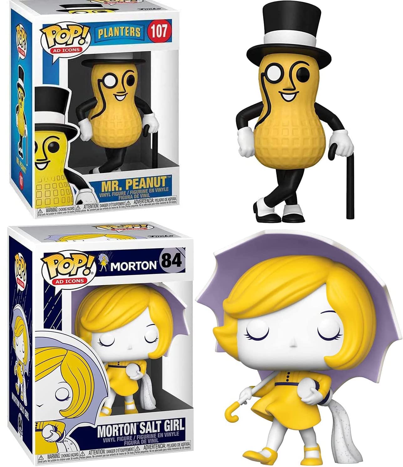 Salted Nut Pop! Figure Mr. Peanut Baby Mascot Ad Icon Exclusive