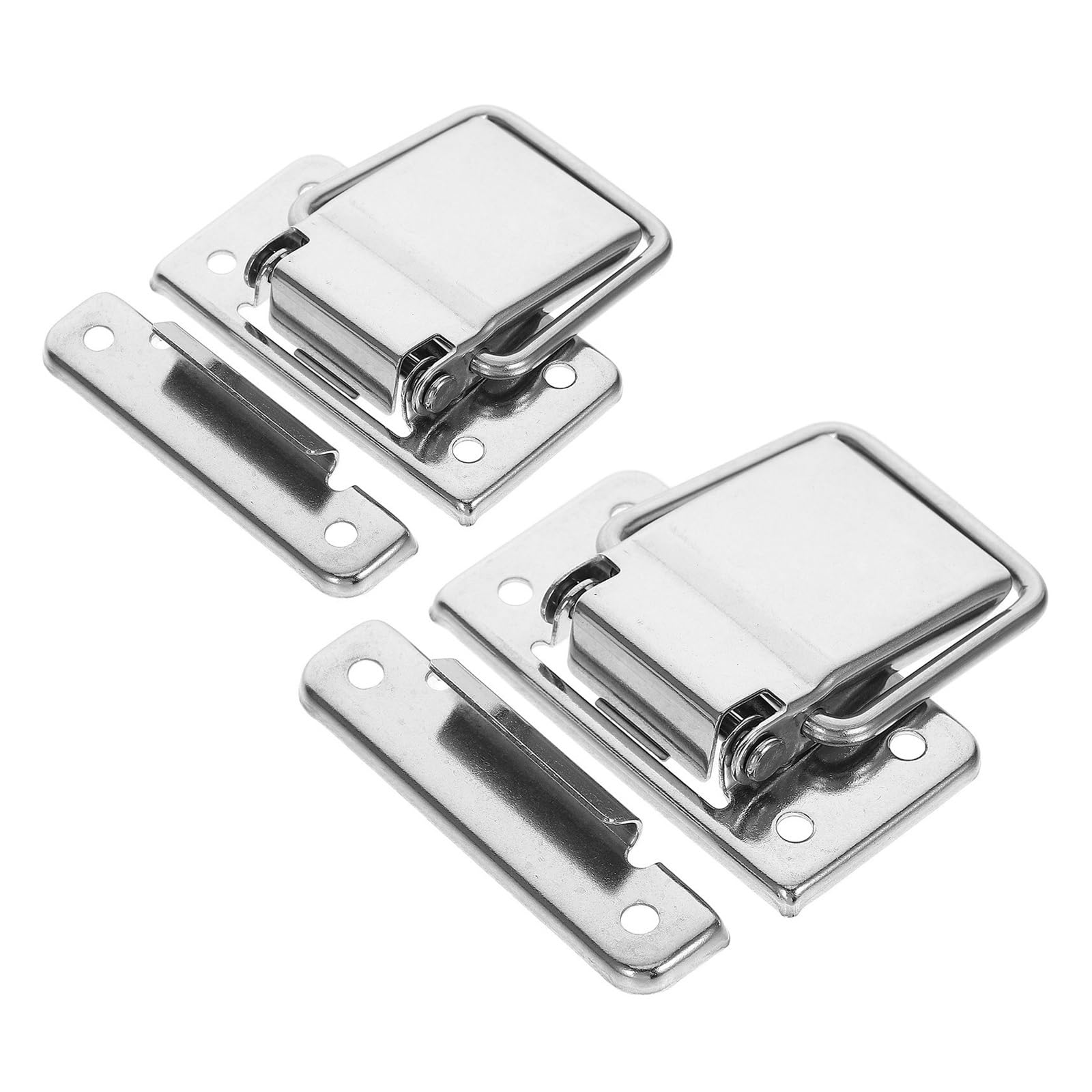 4Pcs Stainless Steel Box Latch Lock Compact Easy Install Thermal Insulated Closure Buckle for Toolboxes Suitcase for Boxes v