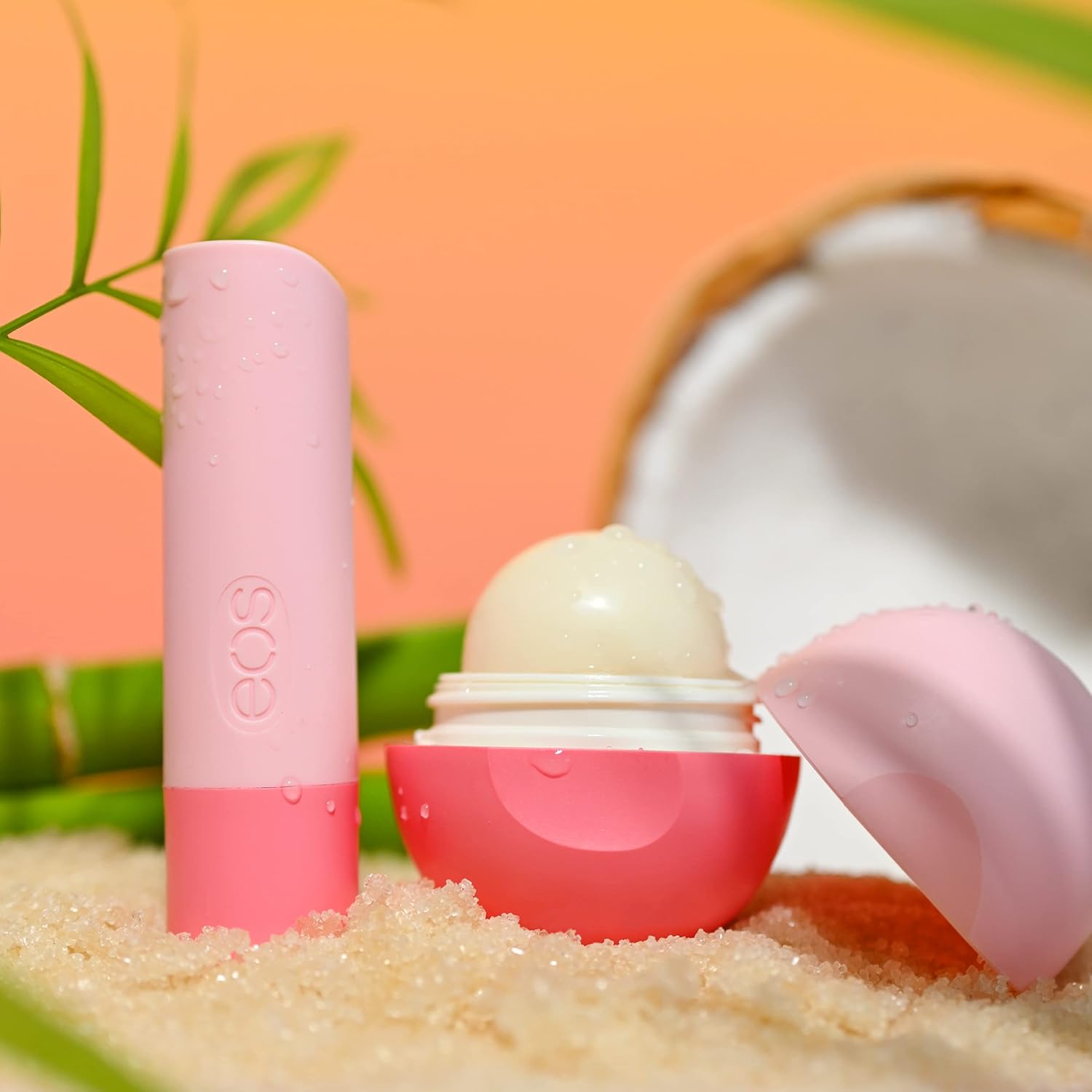 eos FlavorLab Paradise Lip Balm - Coconut Sugarcane | Long-Lasting Hydration | Lip Care for Dry Lips | 2 Pack : Beauty & Personal Care