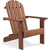 Vista 1 de Casafield Silla Adirondack para niños, sillas de madera de cedro para exteriores, para patio, terraza, césped y jardín, parcialmente premontada