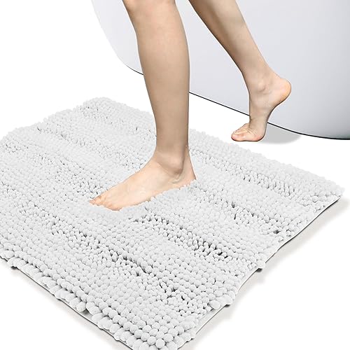 Miniatura 1 de ELEHOLD Tapetes de baño, felpilla lavables a máquina, tapetes de baño de felpilla no sedosos y duraderos, tapetes de baño para suelo de ducha,