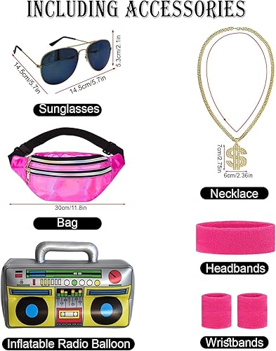 Miniatura 2 de Traje deportivo de los años 80 para hombres y mujeres, juego de rompevientos retro de los años 90 para parejas de los años 90, traje de los años 80