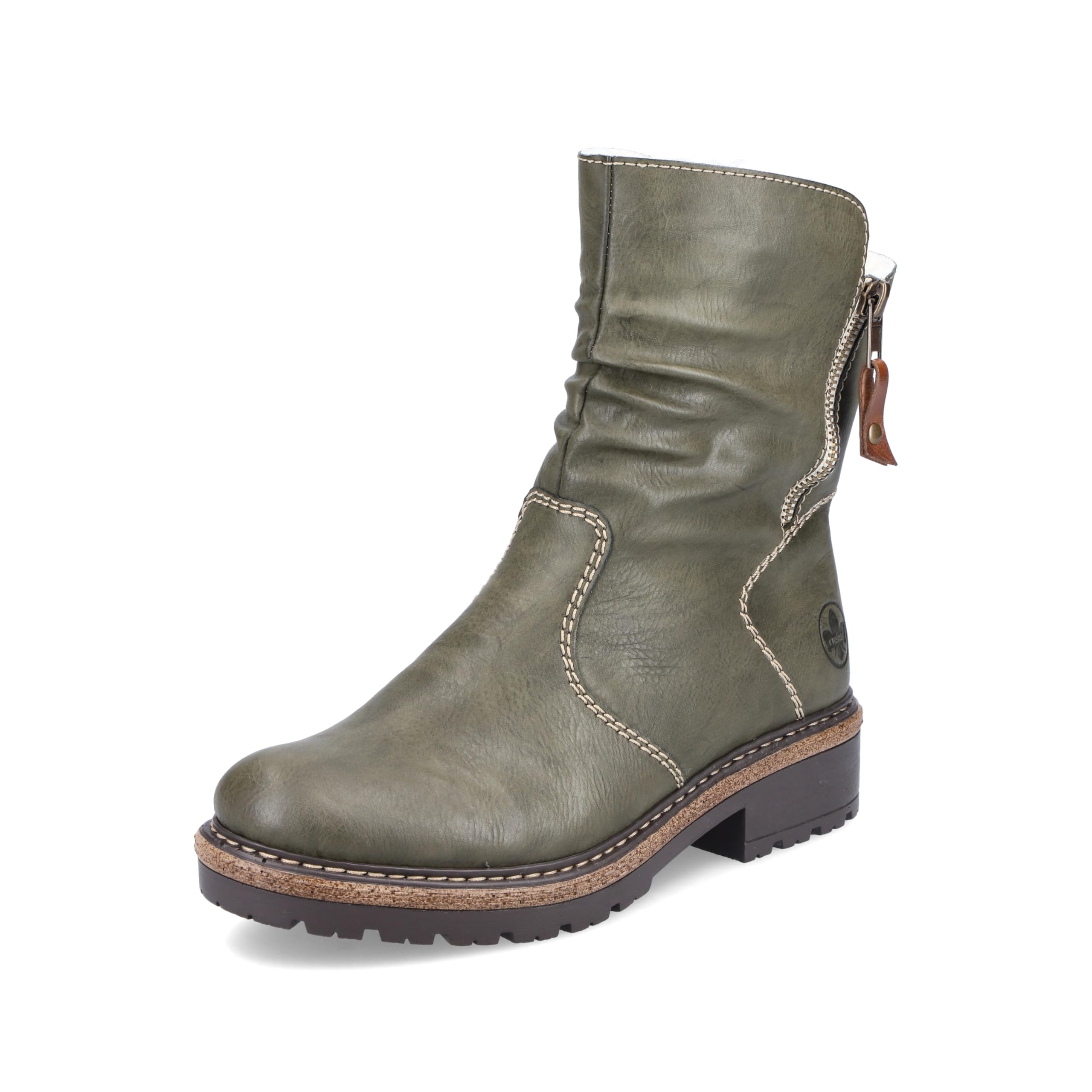 Rieker Women's Z3492 Fashion Boots, Green, 3.5 UK