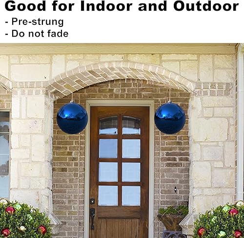 Vista 353 de 18 esferas medianas decorativas navideñas para árbol de Navidad, inastillables, para colgar, color púrpura, 2.5 pulgadas, paquete de 18