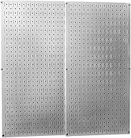 Vista 21 de Wall Control 30-P-3232B Paquete de tableros perforados de metal negro – (2) tableros perforados negros de 32 pulgadas de alto x 16 pulgadas de ancho