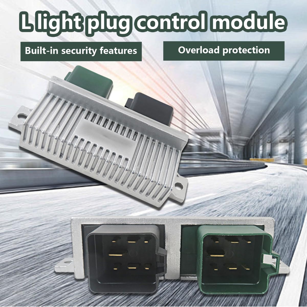 New Version 9-04282 Glow Plug Control Relay Module Glow Plug Switch for 2005-2008 Ford E450 Su-per Duty 6.0L P-owerstroke, Replaces for DY-876, 1828565C1