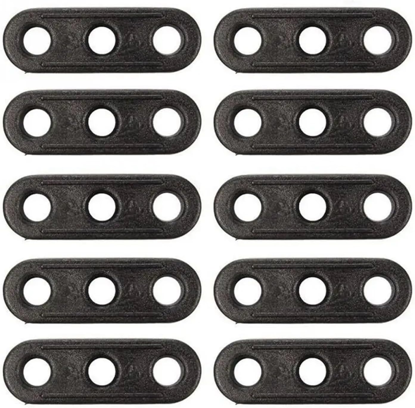 Paracord Accessories,Rope Tensioner 200Pcs Camping Tent Anti Slip Tightener 3 Holes Cord Rope Fastener Accessories