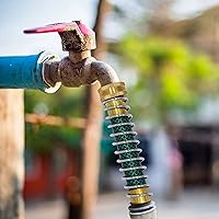 Vista 7 de Hourleey - Protector de manguera de jardín, adaptador de extensión de manguera con resorte helicoidal (4 PIEZAS)