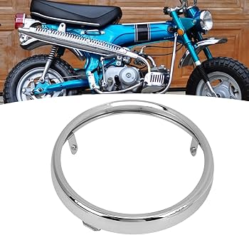 Amazon | クロームラウンドヘッドライトリング 6インチ ヘッド