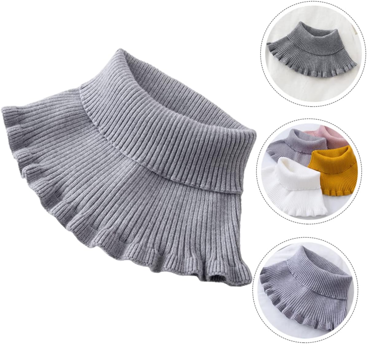 NOLITOY High Warm False Neck Warmer Neck Gaiters for Men Sleeve Winter Support from Fleece Soft Neck Protector