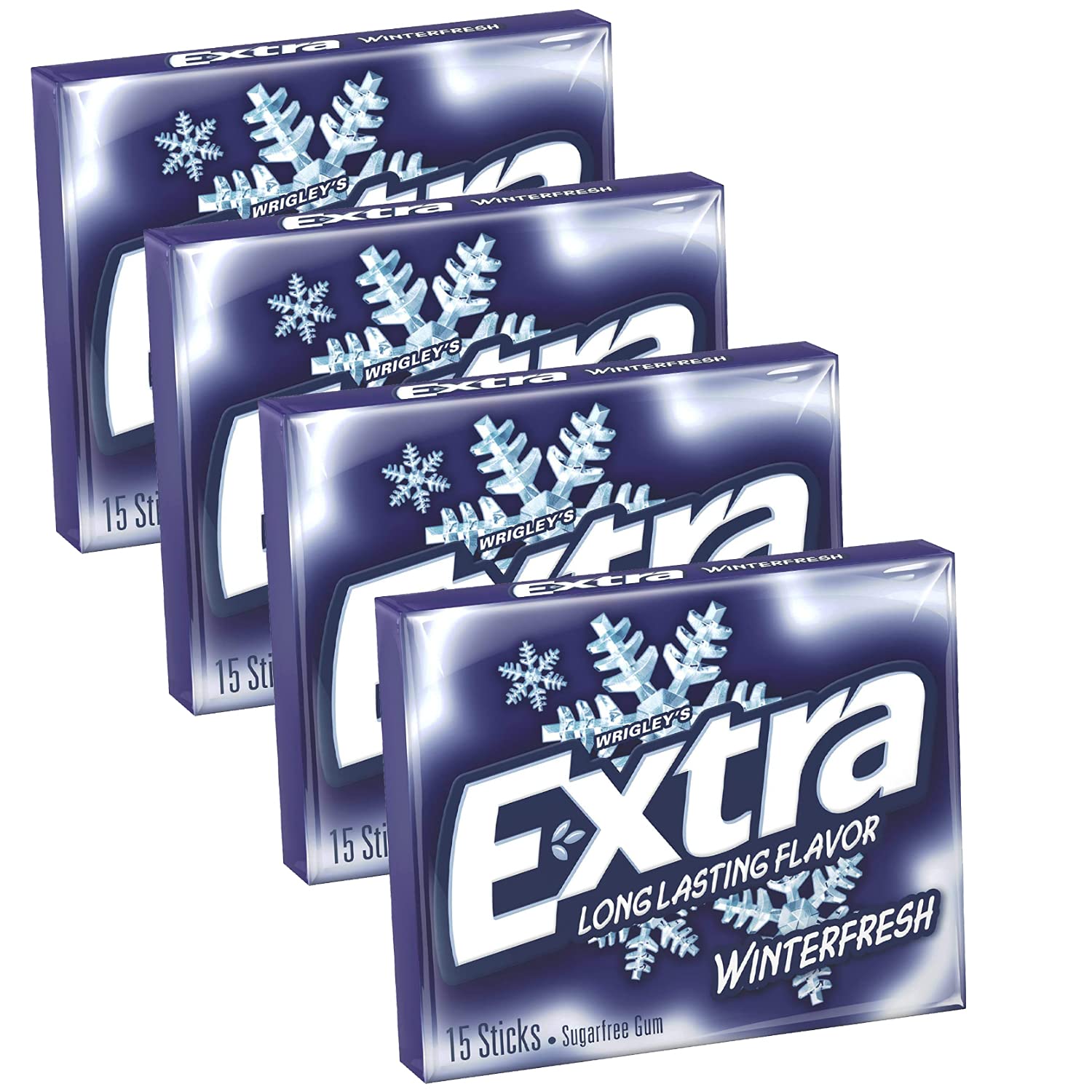 Extra Winterfresh Long Lasting Flavor, 4 x 40.5 g