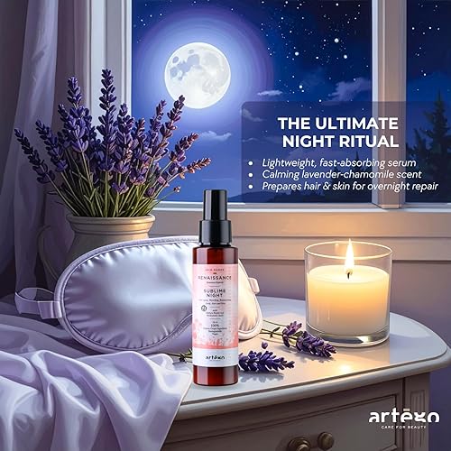 Miniatura 5 de Artègo Rain Dance Renaissance Sublime Night (3.4 oz) - Suero antienvejecimiento durante la noche para cuero cabelludo, cabello y piel